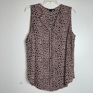 41 Hawthorn Stitch Fix Leopard Print Blouse size 1X